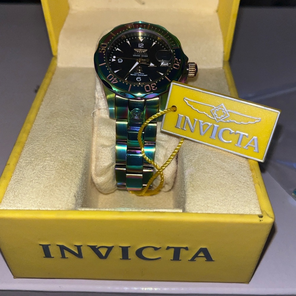 Invicta Multicolor Watch with Black Dial - Picture 2 of 8